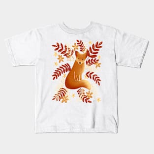 Modern Fox - Fall Kids T-Shirt